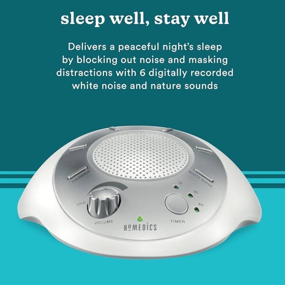 🪷Homedics Silver and White Portable Radio with Sleek Design - Picture 2 of 7